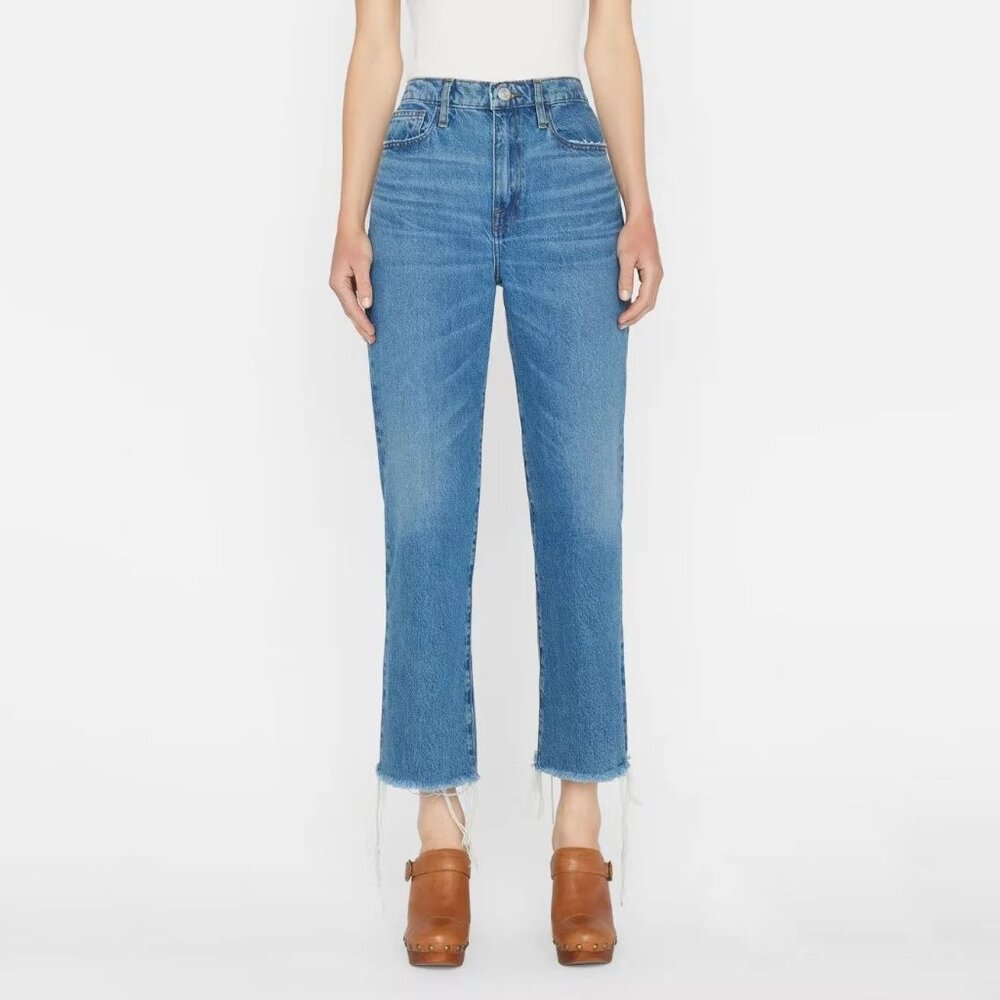 FRAME Le Jane Crop Jeans Caramia Size 34 NEW NWT